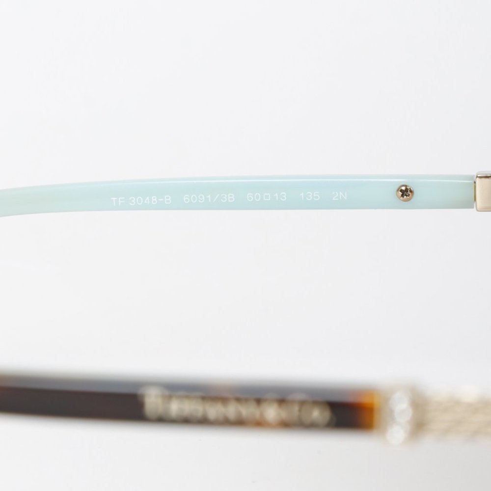 Tiffany & Co. Gold Aviator Sunglasses - Picture 5 of 9